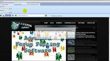 Automated Forum Poster & Profile Creator Software