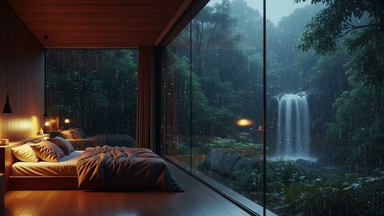 🌧️ Thunder Rain in a Traditional Japanese Home | Deep Relaxing Ambience, Sleep, Focus, Study