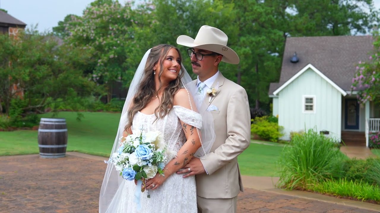A still from Savannah and John's wedding film at The Vine by Toast Entertainment in Houston.