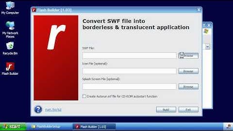 How to create a borderless & translucent EXE application from an SWF file