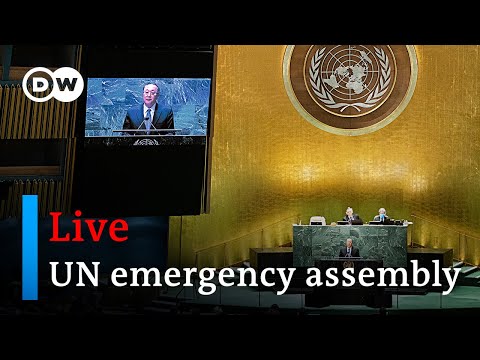 Watch live: United Nations General Assembly holds emergency meeting on Ukraine | DW News