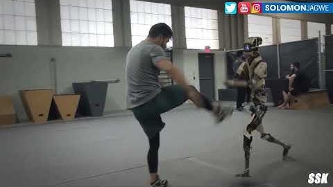 Wonder Studio Ai | Robot Fighting Humans No Mocap Suit Needed!! Robot Replaces Human Actor