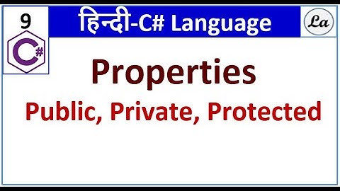 C# Properties | C# Tutorials | hindi