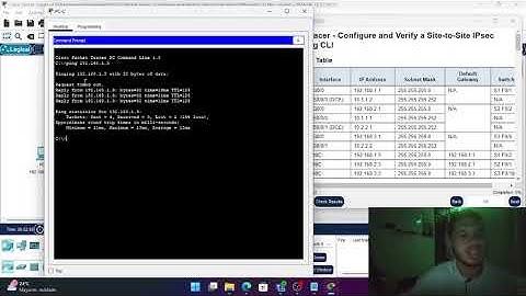 20.2.1 Packet Tracer - Configure and Verify a Site-to-Site IPsec VPN using CLI