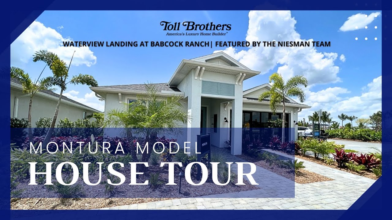 Montura Model by Toll Brothers New House Tour in Babcock Ranch FL - YouTube