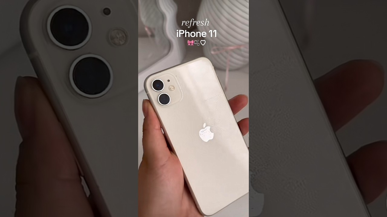 ASMR refresh iPhone 11 with me✨#shorts
