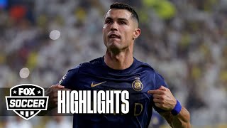 Cristiano Ronaldo scores two PK goals for Al-Nassr FC to help secure a 4-0 victory over Al-Shabab FC