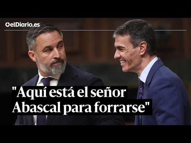 Sánchez acusa a Vox de corrupción: "Dejen de llamarse Vox y pasen a llamarse Abascal S. L"