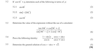 Simplifying Trig Expressions | Trigonometry | Part 2 | Prelim Preparation | Mlungisi Nkosi