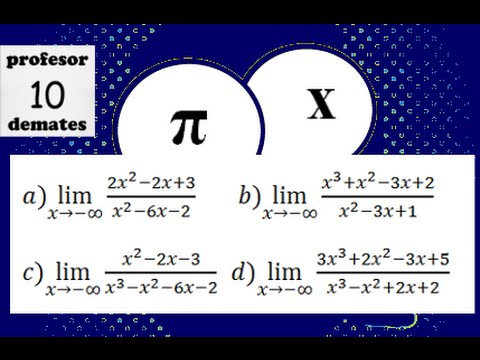 LÍMITES de funciones indeterminados 01 menos infinito