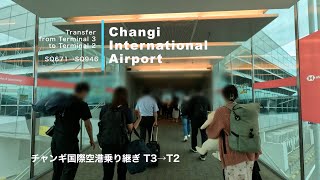 Transfer at Changi Airport チャンギ国際空港での乗り換え