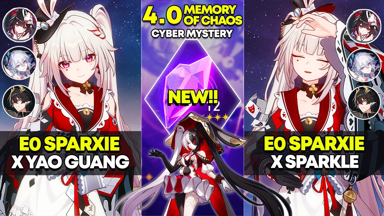 E0 Sparxie x Yao Guang & E0 Sparxie x Sparkle | Memory of Chaos 12 | Honkai Star Rail 4.0