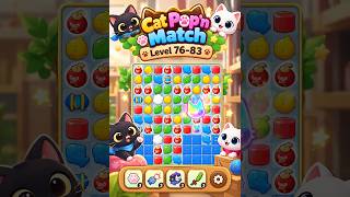 Cute Cats & Bubbles | Soothing Match-3 Moments (Level 76-83) #CatPopnMatch screenshot 1