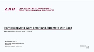 Harnessing AI to Work Smart and Automate with Ease