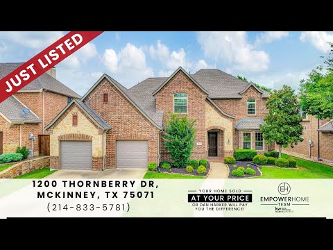 1200 Thornberry Dr, McKinney, TX home video tour
