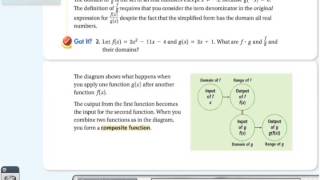 6-6 Notes on Function Operations