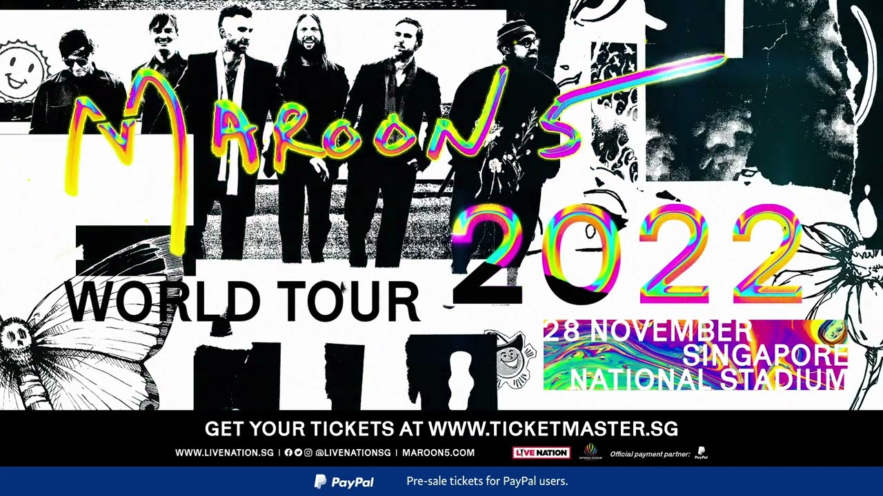 maroon 5 world tour 2022 singapore