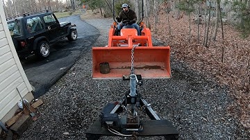 clamp on bucket receiver for the kubota bx-25