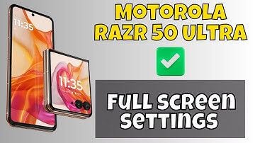 Motorola Razr 50 Ultra Use Full Screen || How to enable full screen || Full screen settings #latest