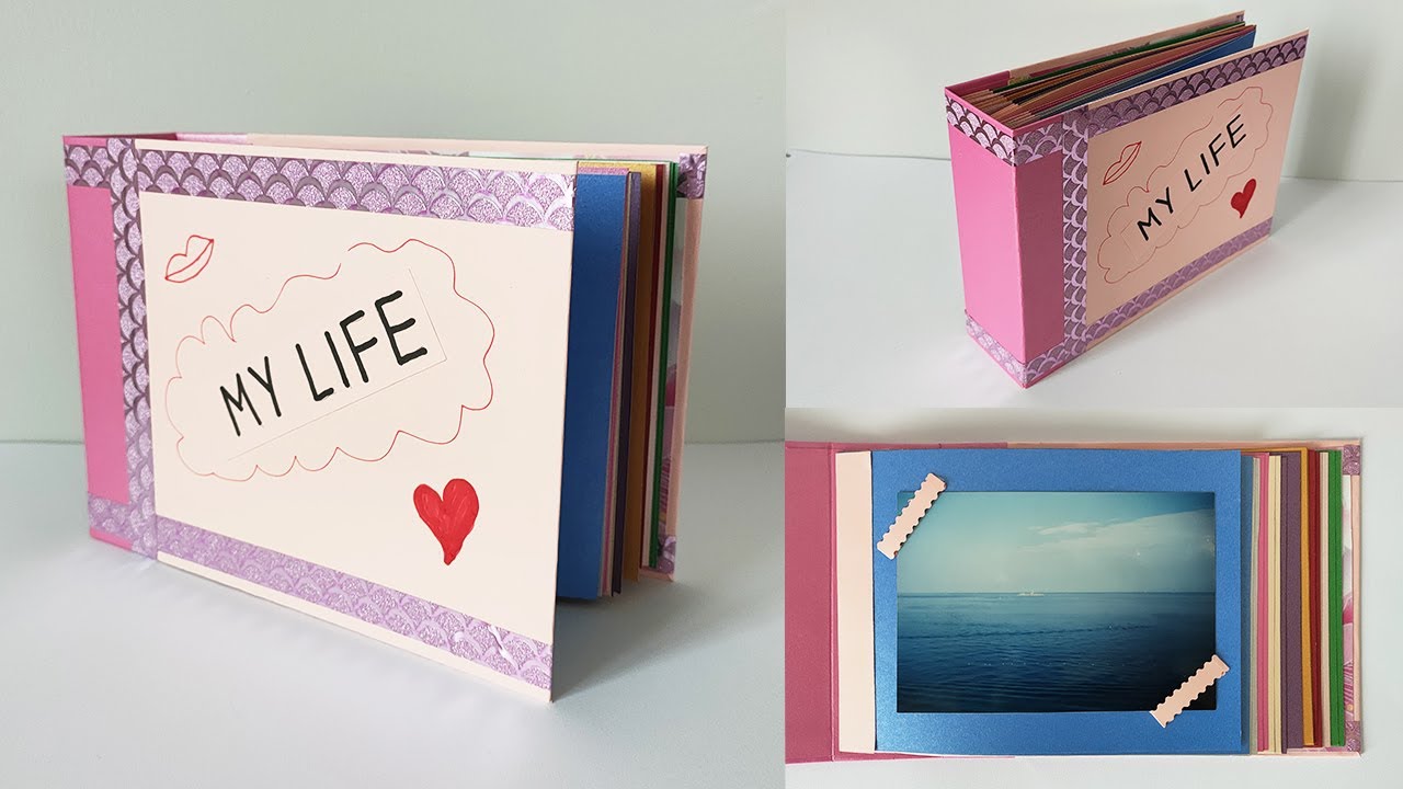 How to Make Handmade PHOTO Album, Special Photo album Ideas, Photo Album  for Bestfriend
