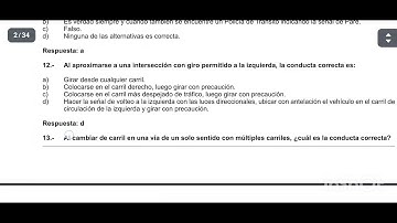 Las fijas del examen teórico de reglas MTC A1 BIIB BIIC / auto , moto lineal, mototaxi