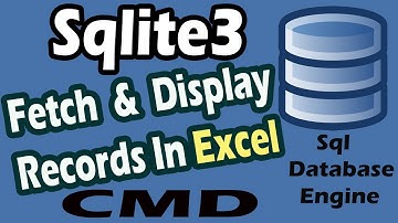 Sqlite3 Display Data In Excel Part-05 | Fetch Records And View In Excel File