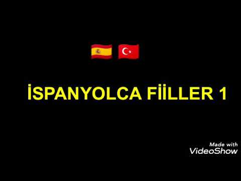 VERBOS ( İSPANYOLCA FİİLLER 1)