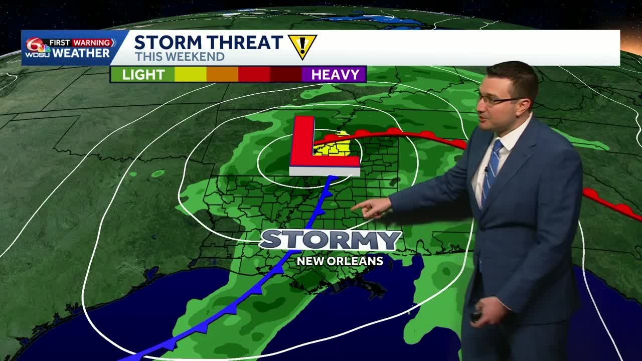 Mild, Tracking weekend storm system - YouTube