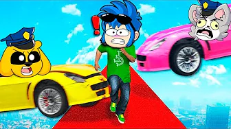 GTA 5: ¡NADIE SOBREVIVE a LOS COCHES DESTRUCTURES de la POLICÍA! 😂🚓 TIMBA VK thumbnail