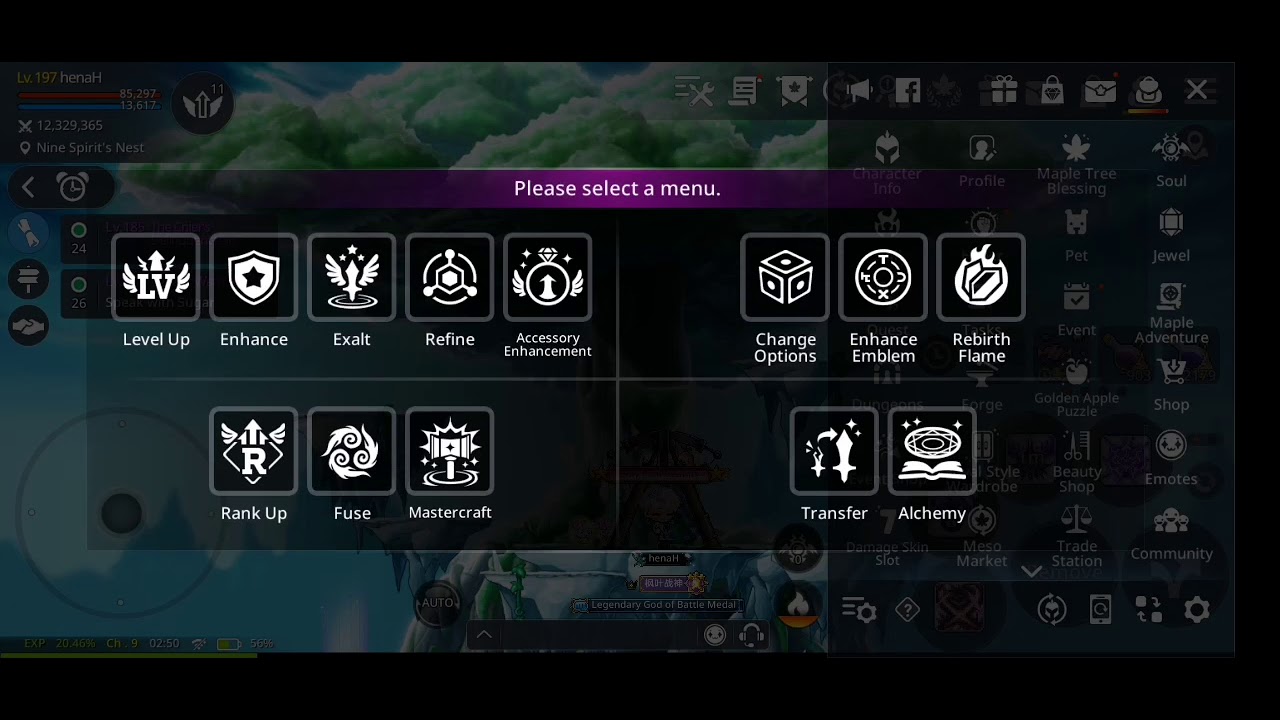 Maplestory M - 100% Emblem change l Event emblem scrolls l Exaltation!