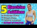 Abdomen Plano, Reduce Cintura y Rollitos Laterales | Rutina 15 Minutos | EJERCICIOS ASIÁTICOS