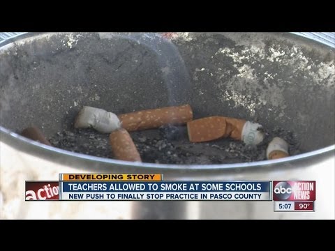 Teachers allowed to smoke at some schools