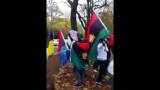 Biafra Restoration, Nnamdi Kanu's Arrest: IPOB Protest @ Nigerian Embassy Brussels, Belgium Pt2