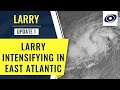 Hurricane Larry intensifying in the Eastern Atlantic