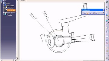 Catia V5 Tutorial-130 Radial Dimensions