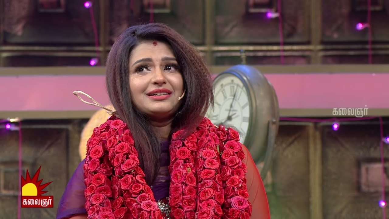 Serial Artist Aanadhi Gets Emotional..! Emotional Couple | Game Show - Titanic | Kalaignar Tv