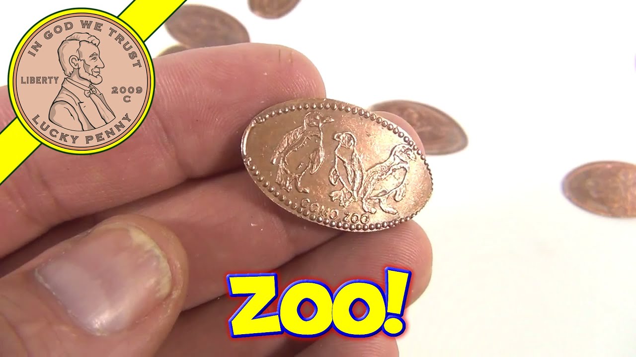 Pressed Pennies Lot Minnesota Penny Souvenirs Como Zoo, Kellogg, St. Paul, 10,000 Lakes