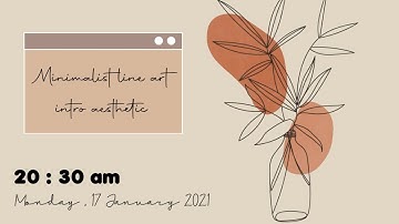 MINIMALIST + AESTHETIC LINE ART INTRO TEMPLATE | FREE TO USE | it