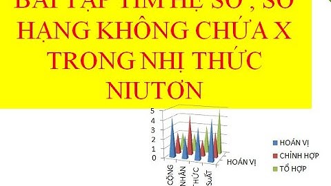 BÀI TẬP TÌM HỆ SỐ , SỐ HẠNG KHÔNG CHỨA X TRONG NHỊ THỨC NIUTƠN