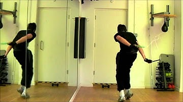 Backwards EB inverse toad jump rope trick slow motion