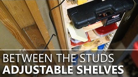 Easy Adjustable Shelves Between Wall Studs