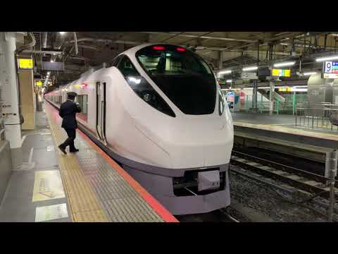 JR常磐線上野駅18時30分発特急ときわ75号75M高萩駅行き発車。