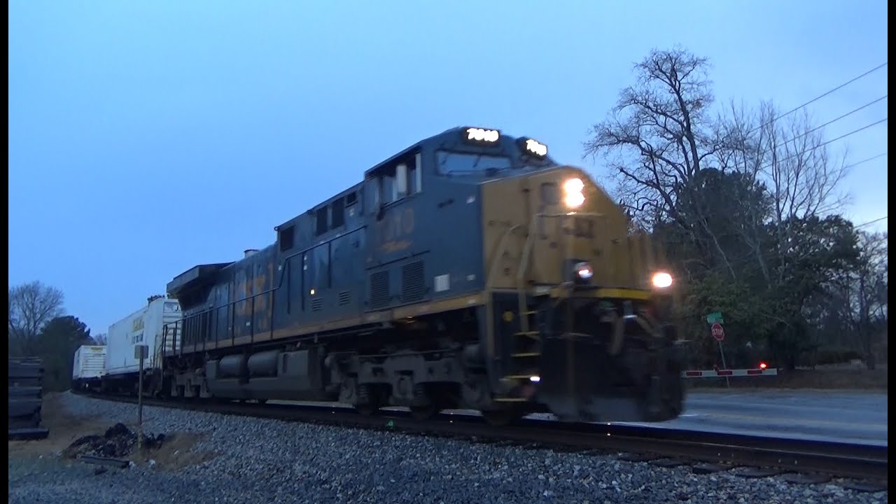 CSX X198 Thru Lithonia Georgia 2/11/2023 - YouTube
