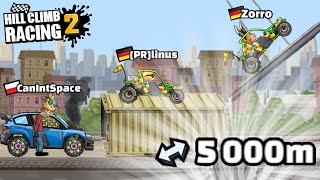 FIRST EVER 5000m IN INTENSE CITY - NEW STRATEGY - Hill Climb Racing 2
