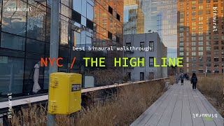 ♛ The High Line Park ♛ Best Binaural Walkthrough | Manhattan, New York City USA