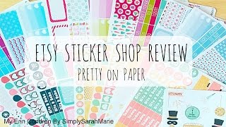 Etsy Sticker Shop Review: Pretty On Paper Co.
Im a lover of all things paper! For years I have been using a paper planner and just recently started personalizing it with bright colours, stickers and wash tape! Now Im sharing what I love with you guys. Please leave me a comment and Ill be sure to reply as soon as possible. Thanks for watching :-)
Follow with me on:
Instagram https://instagram.com/simplysarahmarie
Pinterest https://www.pinterest.com/simplysaram...
Facebook https://www.facebook.com/cremederose
Location:
Edmonton, Canada
Pretty on Paper was Reviewed today.
Sticker Shop:
https://www.etsy.com/shop/PrettyonPaperCo?ref=pr_faveshops
Youtube:
https://www.youtube.com/user/ChrissyLillyx?&ab_channel=ChrissyLilly
Facebook:
PrettyonPaper Etsy Sticker Shop Review: Pretty On Paper Co.