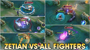 MLBB NEW HERO ZETIAN vs ALL FIGHTERS | Who Can Counter Zetian