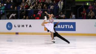 Finlandia Trophy 2012 Espoo 7.10.2012 Ice Dance Free Dance Charlene Guignard - Marco Fabbri ITA