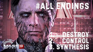 MASS EFFECT 3: All Endings - Destroy, Control, Synthesis | Bonus Video LEGENDARY EDITION