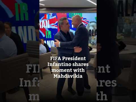 FIFA President Infantino shares moment with Mahdavikia